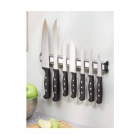 2924 Магнитна алуминиева поставка за кухненски ножове, снимка 6 - Аксесоари за кухня - 34265460