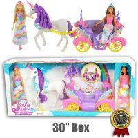 Barbie Dreamtopia Sweetville Конска карета и 2 кукли принцеси, снимка 4 - Кукли - 35192091