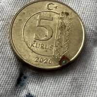 5 куруш Турция 2020, снимка 2 - Нумизматика и бонистика - 35295318