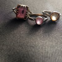 Продавам сребърни пръстени с камъни СССР, снимка 4 - Пръстени - 29886901