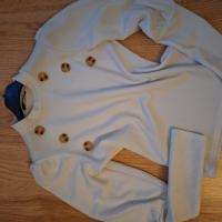 бяла блуза с копчета, снимка 2 - Блузи с дълъг ръкав и пуловери - 44568610