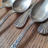 Сребърни прибори лъжици лъжички ножове , снимка 3 - Антикварни и старинни предмети - 39903473