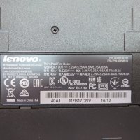 Докинг станция Lenovo ThinkPad Pro Dock 40A1 USB 3.0 + Гаранция, снимка 8 - Лаптоп аксесоари - 25032122