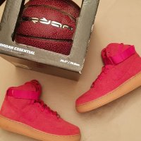 Original NIKE AIR FORCE 1 High '07 Red Suede, снимка 1 - Кецове - 35202178