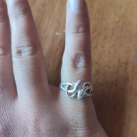 Сребърен пръстен (61), снимка 1 - Пръстени - 38500450