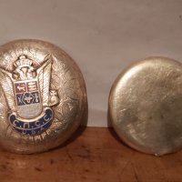 Стари капаци от джобен часовник - позлатени., снимка 1 - Антикварни и старинни предмети - 39480502