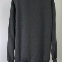 Slazenger SL FLC - Мъжки пуловер дълъг ръкав, тъмно сиво, размер - XXXXL ., снимка 2 - Спортни дрехи, екипи - 39542636