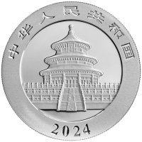 инвестиционно сребро 30 грама Китайска панда 2024, снимка 2 - Нумизматика и бонистика - 42756258