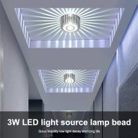 Вътрешна стенна декоративна LED лампа с многоцветен градиент, с дистанционно управление, снимка 4 - Лед осветление - 42643965