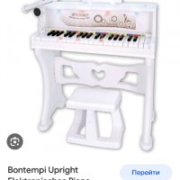 Детско пиано Bontempi електронно със столче и музикални играчки, снимка 6 - Музикални играчки - 42550200