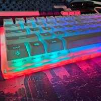 Механична RGB клавиатура за компютър 65% Womier Gateron Brown gaming keyboard геймърска светеща, снимка 6 - Клавиатури и мишки - 44354633