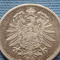 Сребърна монета 0.900 проба 1 марка 1876г. Германска империя Вилхелм първи 39625, снимка 7 - Нумизматика и бонистика - 42752295