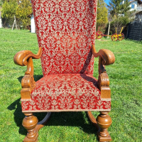 антично Викторианско кресло , снимка 3 - Дивани и мека мебел - 44925741