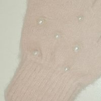 Розови ръкавици, с перли – one size, снимка 5 - Шапки, шалове и ръкавици - 35532971