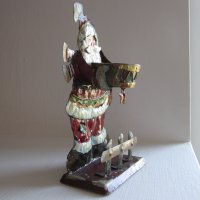 Дядо Мраз стар свещник, метал, снимка 3 - Статуетки - 38976622