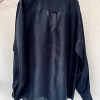 SILKS MIRAGE черна копринена риза, снимка 5 - Ризи - 37040342