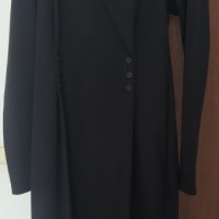 Fetish официална черна рокля, с пръст на ръкава и копчета около деколтето за висока яка или свалена, снимка 3 - Рокли - 42354518