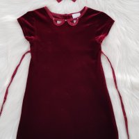 Детска рокля червено кадифе 4 години, снимка 9 - Детски рокли и поли - 42889310