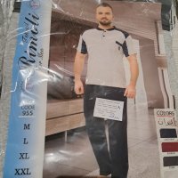 Мъжки   памучни  пижами , снимка 1 - Бельо - 40326587