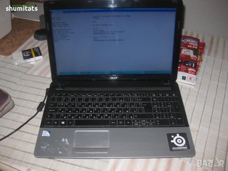 Acer E1-531g Nvidia N14m-gl Pentium B960 на части, снимка 1