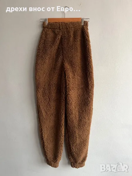 MISSGUIDED кафяв топъл панталон XXS, снимка 1