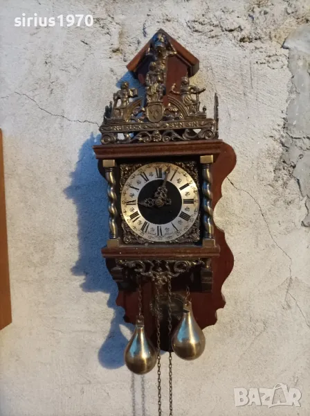 атлас холандски стенен часовник работещ, снимка 1