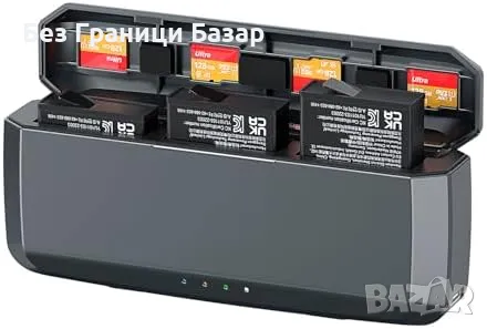 Ново DJI Action 5/4/3 Power Bank 7710mAh Зарядно с 3 Слота Бързо зареждане на батерии, снимка 1