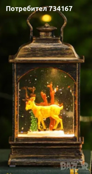 Коледна ретро декорация за празнична атмосфера, снимка 1