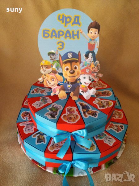 Картонена торта Пес Патрул , снимка 1