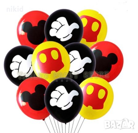 Мики Маус  Mickey Mouse части тяло латекс балон балони парти рожден ден, снимка 1