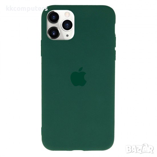 Силиконов кейс Silicone Case 2 за Apple, За iPhone 11 (6.1), Масленозелен, снимка 1