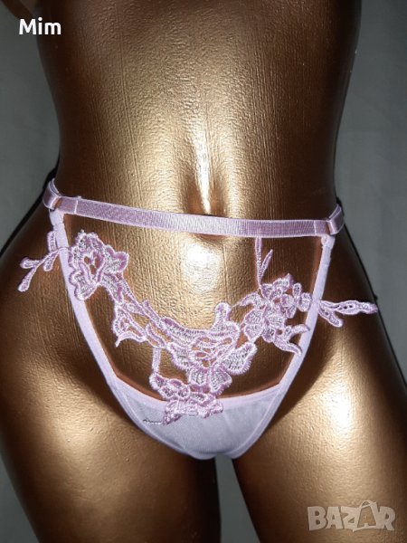 М/XXL Розова полупрашка с регулируем чокър в талията с рязана бродерия , снимка 1