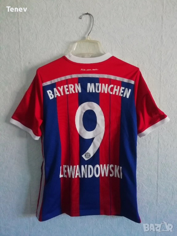 Bayern Munich Lewandowski Adidas оригинална тениска фланелка Байерн Мюнхен Левандовски екип , снимка 1
