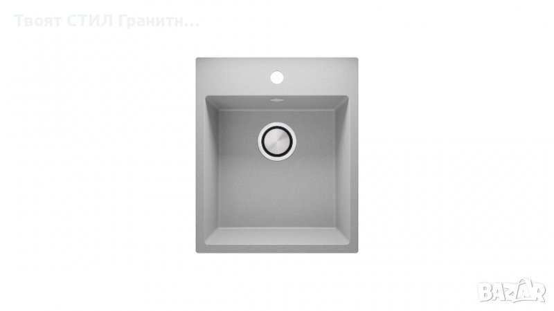 Кухненска Мивка от гранит модел РИГА XXL 430 x 500 mm - сива, снимка 1
