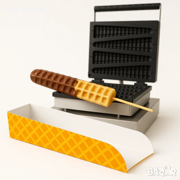 Картонена кутия за гофрети на клечка, снимка 1