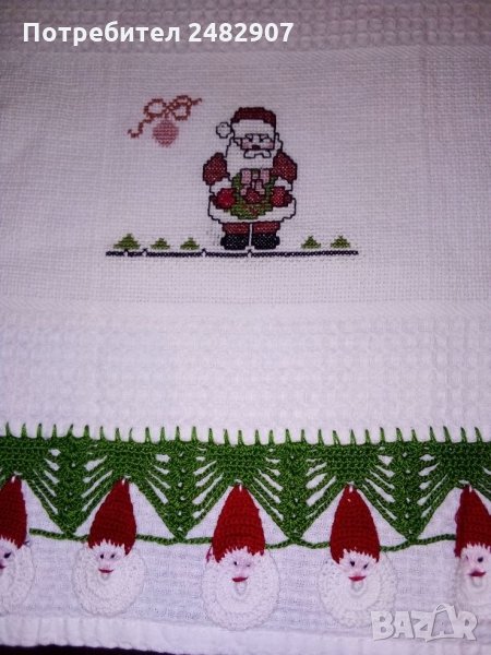 Декоративна коледна кърпа, снимка 1