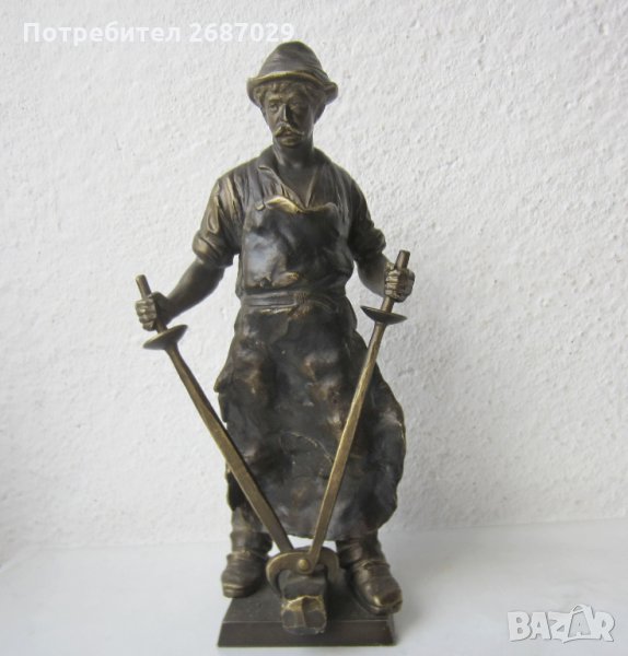 Малка пластика, метал фигура статуетка, Венера, Венера - бюст, снимка 1