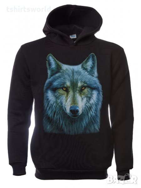 Нов детски суичър с дигитален печат Вълк, Серия вълци, снимка 1