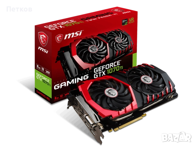 видеокарта MSI GeForce GTX 1070 Ti GAMING 8G, снимка 1