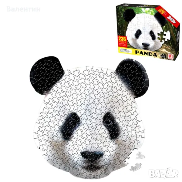 Пъзел Панда - 236 елемента, снимка 1