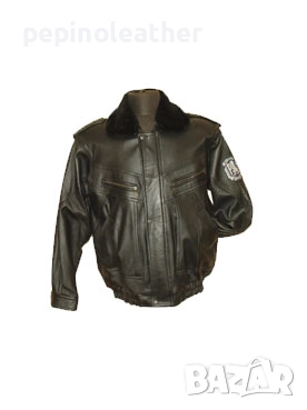 Стари Военни Полицейски Пилотски Кожени Якета Палта и Бомбъри, снимка 1