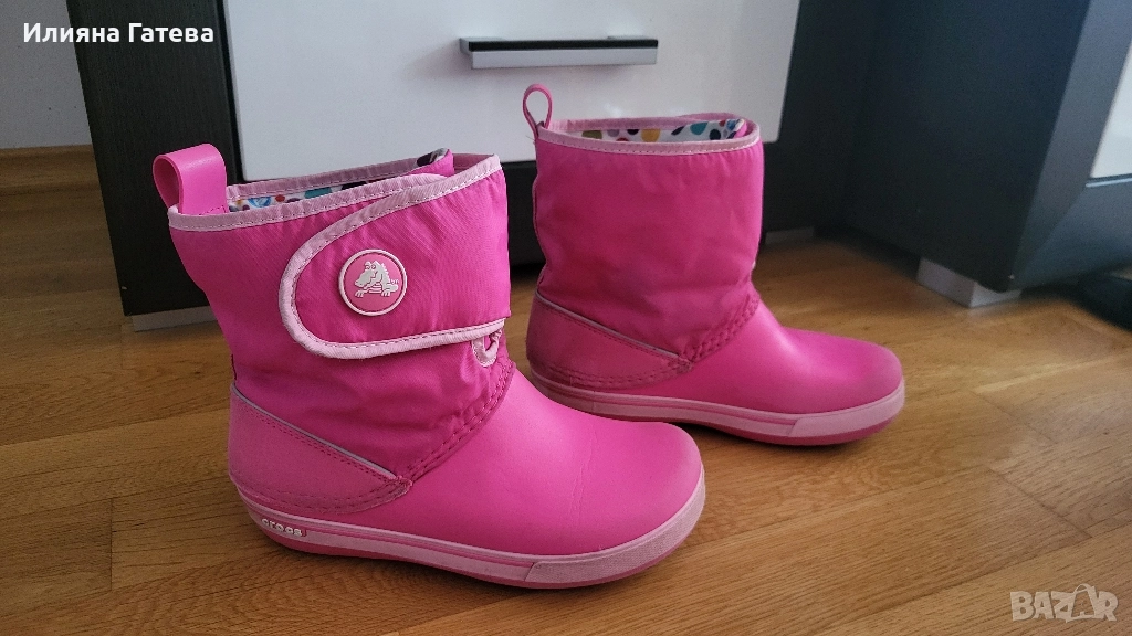 Апрески боти ботуши за момиче Crocs размер 33-34,21 см стелка, снимка 1