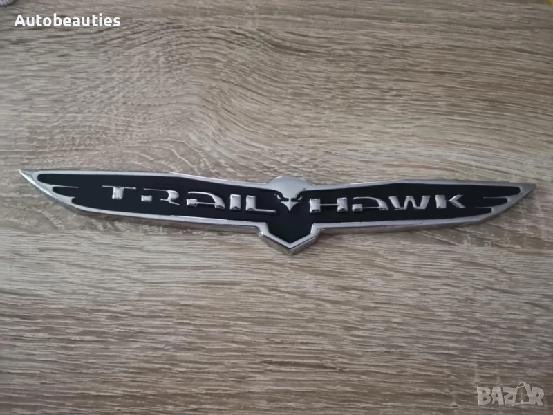 Jeep  Trailhawk черна емблема голям размер, снимка 1