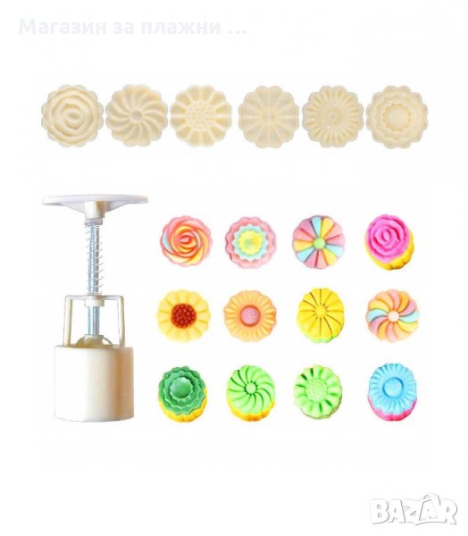 ШПРИЦ ЗА СЛАДКИ С ШЕСТ ШАБЛОНА - код 2899, снимка 1