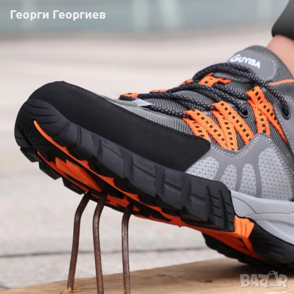 Работни обувки защитена подметка от пробиване и стоманено бомбе, снимка 1