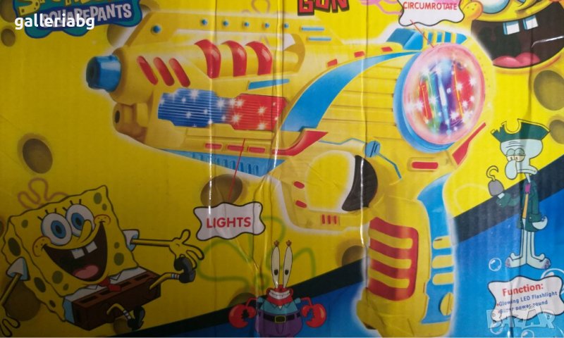 Светещ & музикален пистолет на Спондж Боб, снимка 1
