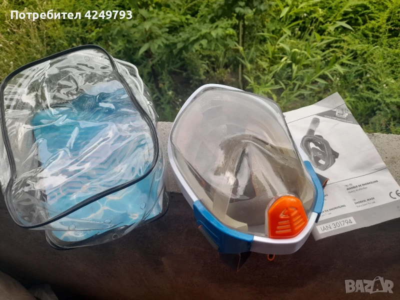 Маска, очила за плуване шнорхелинг Нови, снимка 1