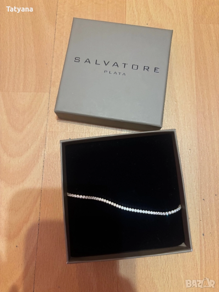 Сребърна гривна със сертификат, снимка 1