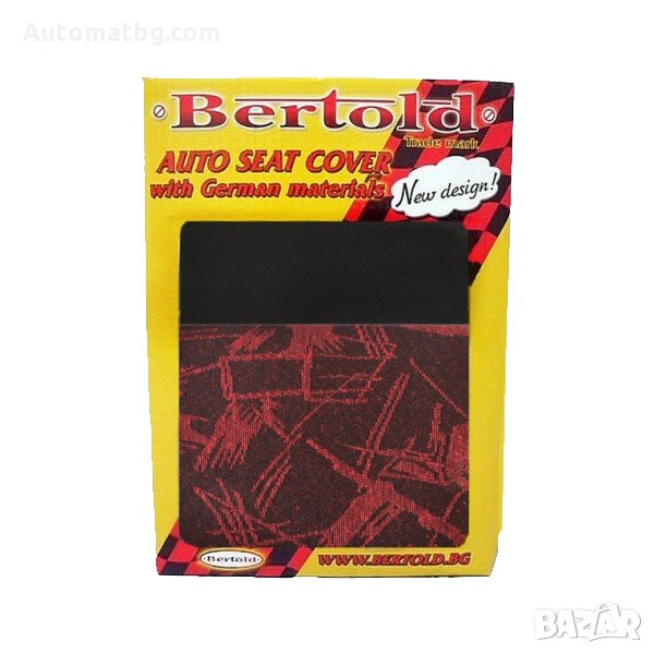 Тапицерия за автомобил Automat, R1 013, Универсална, Черно със червено , снимка 1