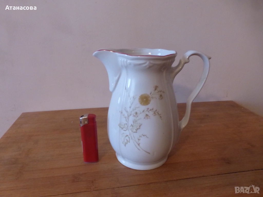 Кана български порцелан Коста Йорданов Видин 1960 г 4, снимка 1